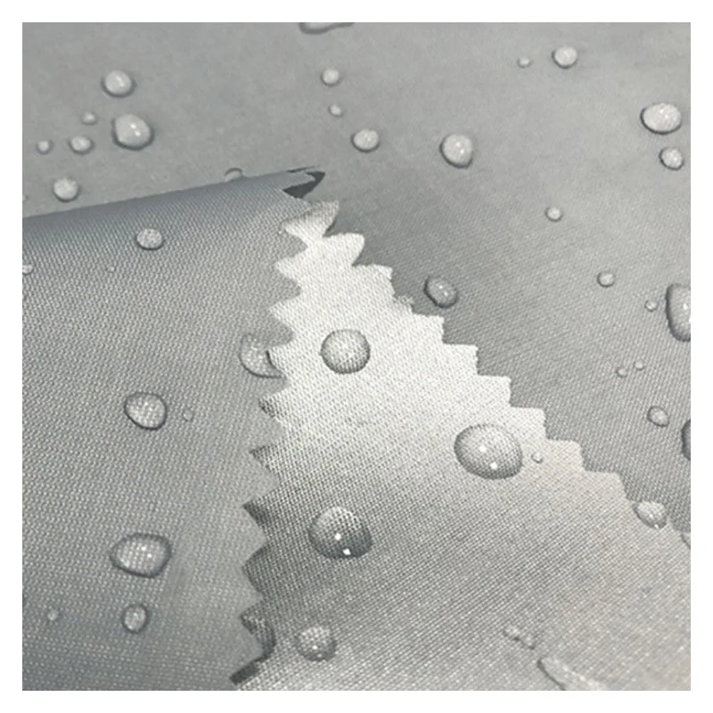 factory price waterproof 210t polyester taffeta silver coated for tent and umbrella