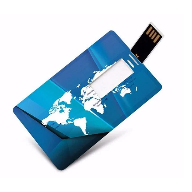 Promotional custom logo business credit card usb wholesale usb memory stick china