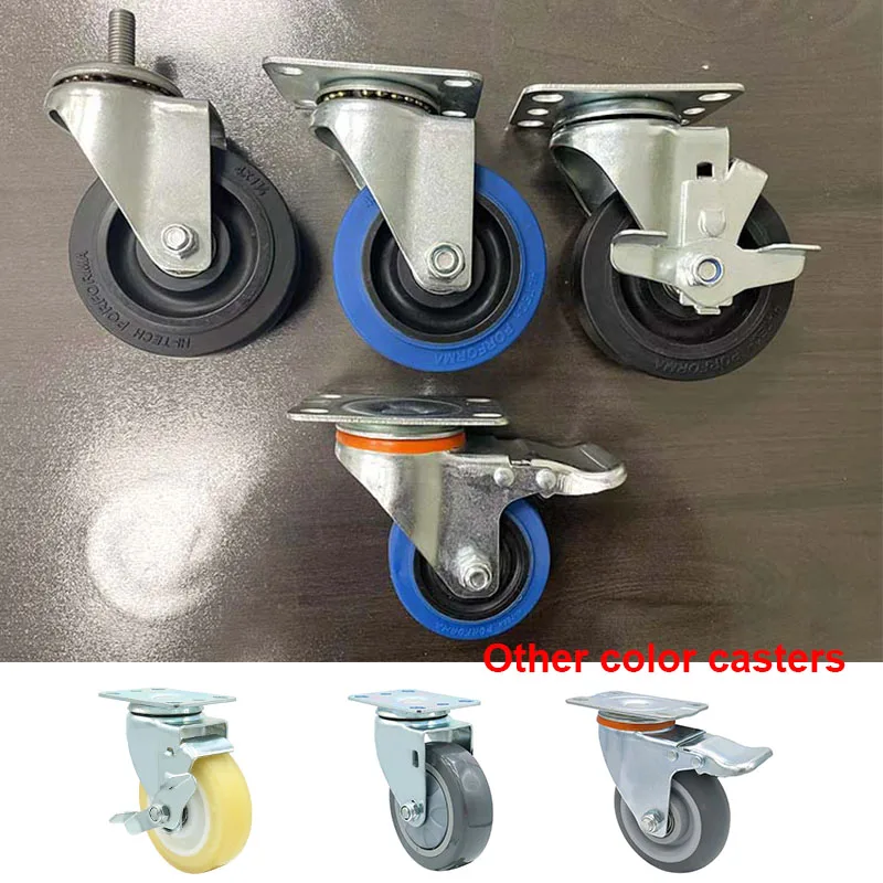 32mm tpr castor wheel furniture tpr industrial medium heavy duty removable casters