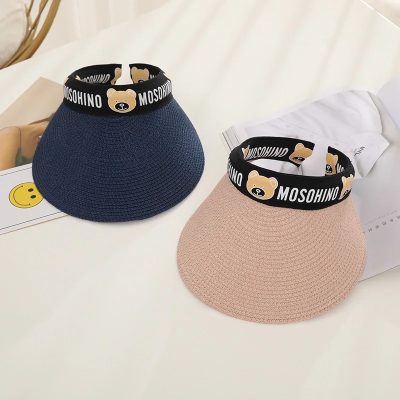 Hot selling children hats straw wholesale spring kids hats beautiful breathable