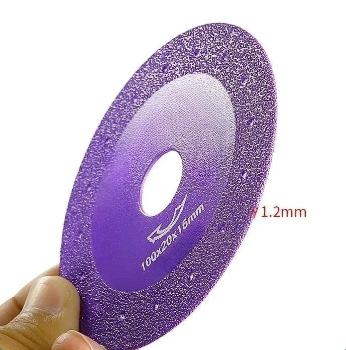 100MM Cutting Quartz  Beige Stone  Angle Grinder Porous Diamond Saw Blade