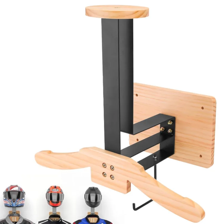 Motorcycle Helmet Rack Wall Mount Helmet Display Holder with Hooks Helmet Hanger for coat hat