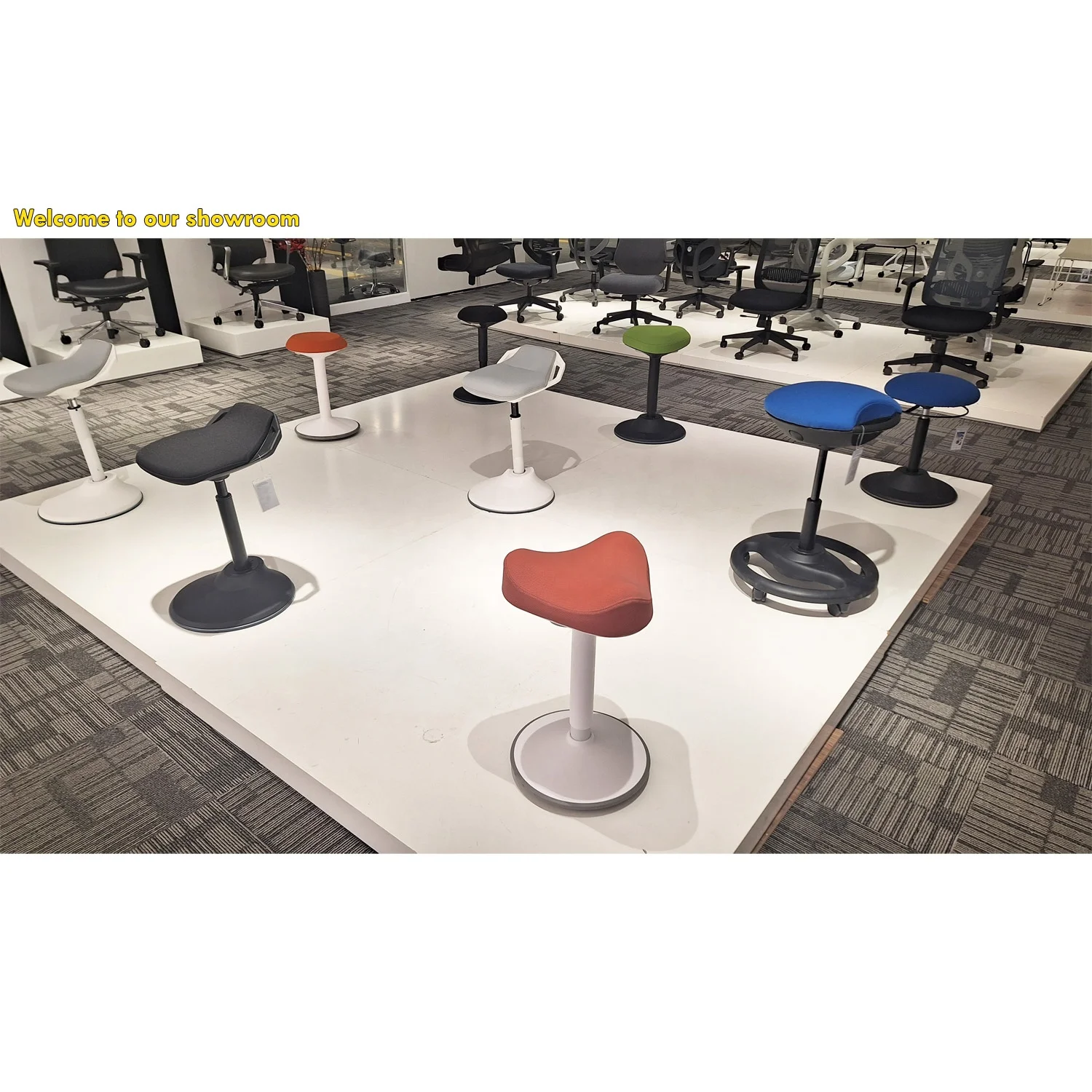 Home Office 360 Swivel Sitting Balance Ergonomic adjustable Standing Desk ergonomic chair Standing Stool Chair wobble stool