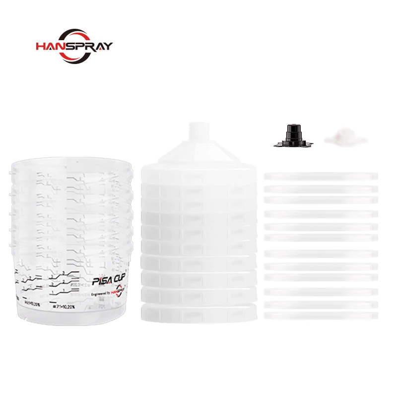 Widely Used pistola pintura automotriz spray gun cup plastic cup hvlp spray gun painting gun cars paint mixing cups