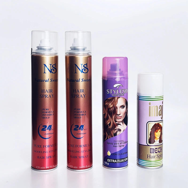 Good Selling Not Greasy Frizz Lasting Strong Hair Styling Hold Spray