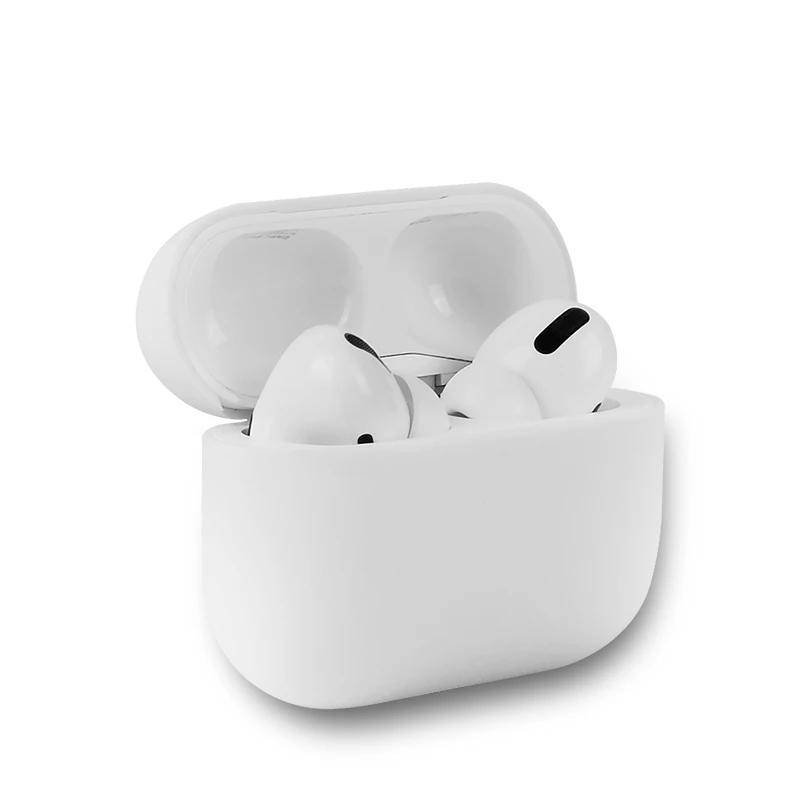 Красивый чехол для наушников белый черный футляр Airpods