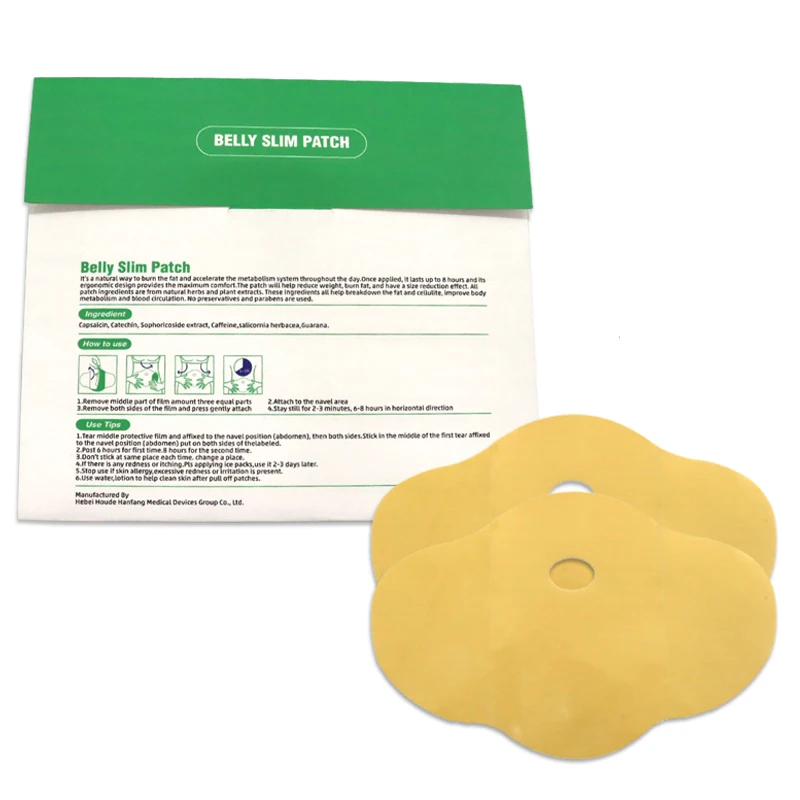 Best Price White Detox Slim Fat Burn Slimming Navel Patches Belly Patch