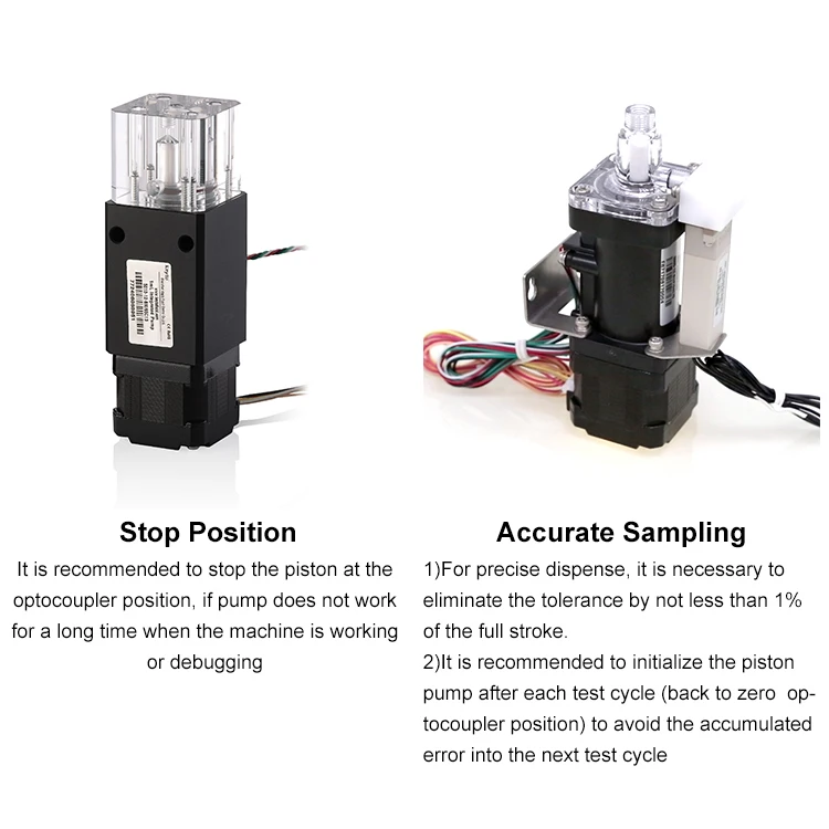 3.5w 24v 3bar 500ul High Precision Piston Pump For Medical/Laboratory Analyzer Application Machining