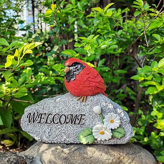 Cardinal Figurines Red Bird Cardinal Gifts for Home Decor and Outdoor Cardinal Gifts Cardinal Bird Decorative Garden Statue