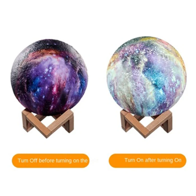 
Creative planet small night lamp beech wood bottom table lamp cosmic asteroid birthday gift lunar lamp chandelier network celebr 