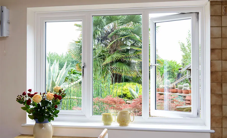 High Quality Hot sales Casement Window UPVC/PVC Profile Double Tempered Clear Glass Casement Windows