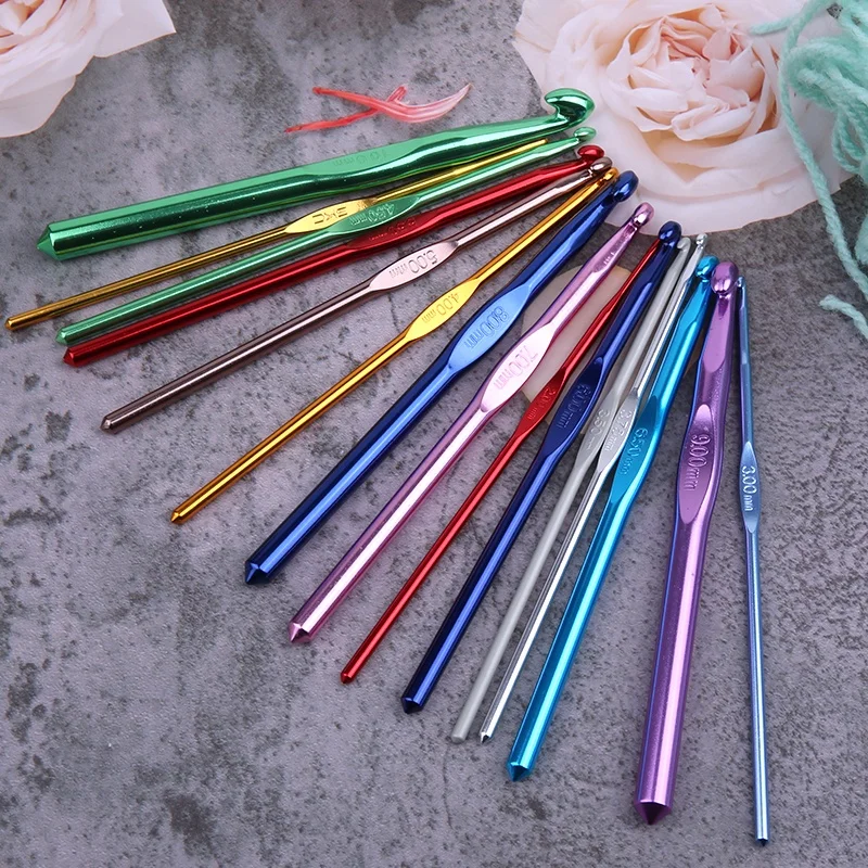 
0.6mm-6.5mm 22pcs/set Best Selling Knitting tool sweater needle metal Crochet stainless steel aluminum alloy Crochet Hook Set 