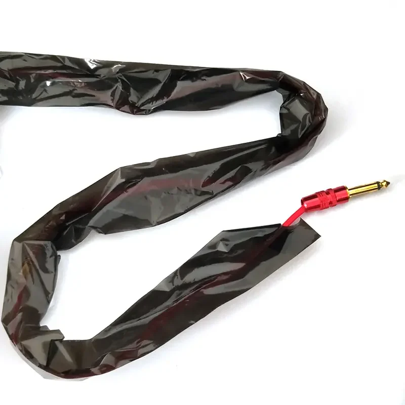 Black Clip Cord Covers 100PCS Disposable Covers Clip Cord Sleeves Machine Protection Covers Bags Filter Pen Type Bags