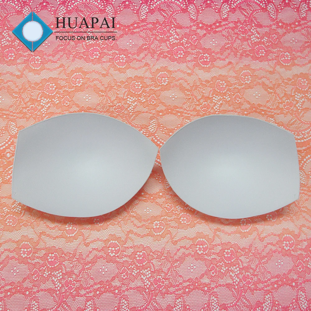 Free samples bra pad popular shape molded foam bra cup for bikini