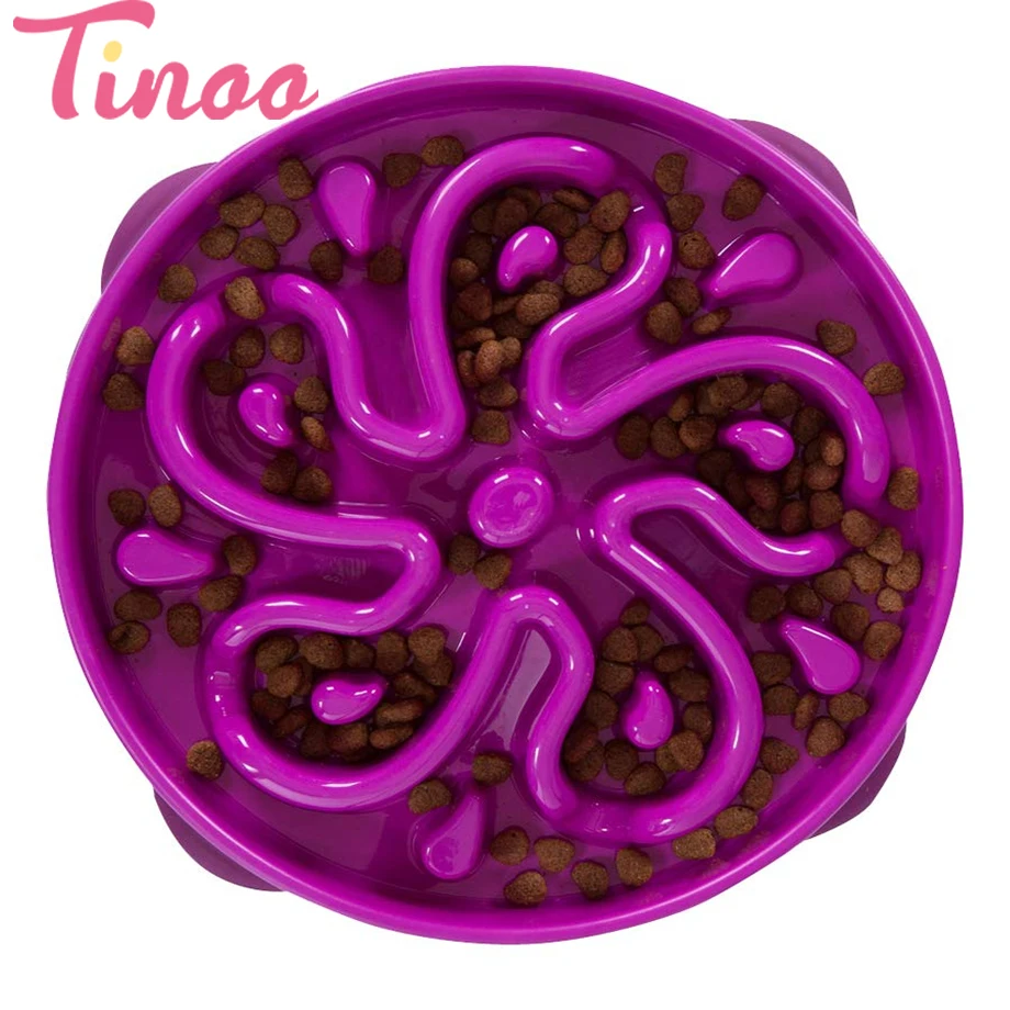 
 TINOOPET Новое поступление, маленькая Веселая кормушка для животных, медленная миска, миска для собак, миска для кормления домашних животных  