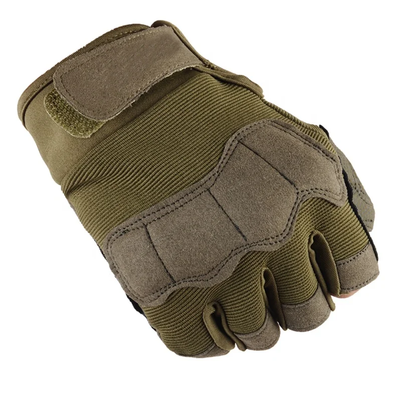 Men Gloves for Gym, Weightlifting, Powerlifting and Bodybuilding Adjustable Wrist Half Fingers New Style Camo Green Gloves