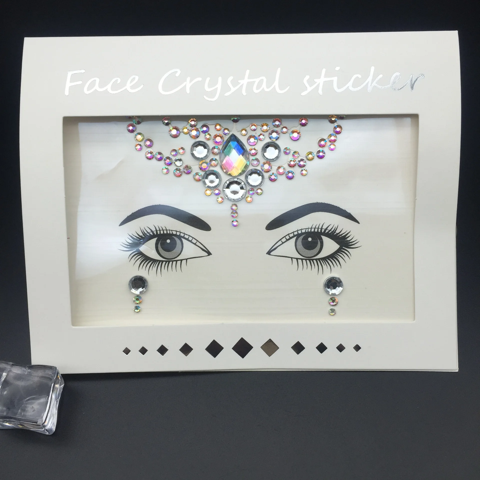 Custom Jewelry Eye Face Gems Crystal Rhinestone Sticker Festival Party Body Tattoo Face Stickers Glitter Jewels Gems