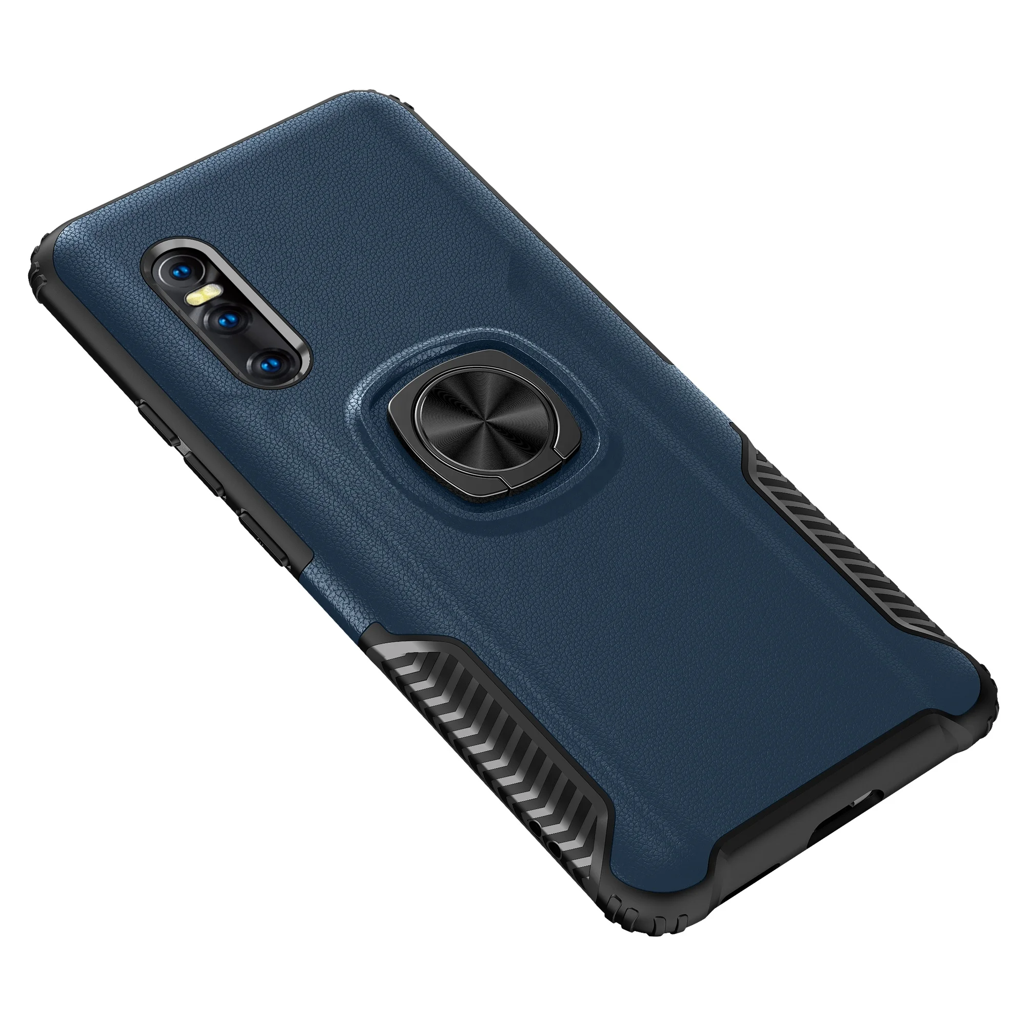 Анти-падение ТПУ + PC Кожа ремесло автомобиль Магнитный Мобильный телефон оболочка для Vivo X27 задняя крышка