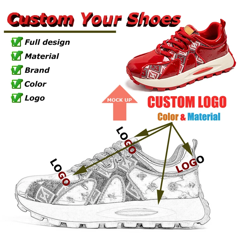 2024 Custom Logo Items Tenis De Mujer Casual Shoes For Men Leather Canvas Trendy Shoes Cushioned Luxury Sport Walking Shoes