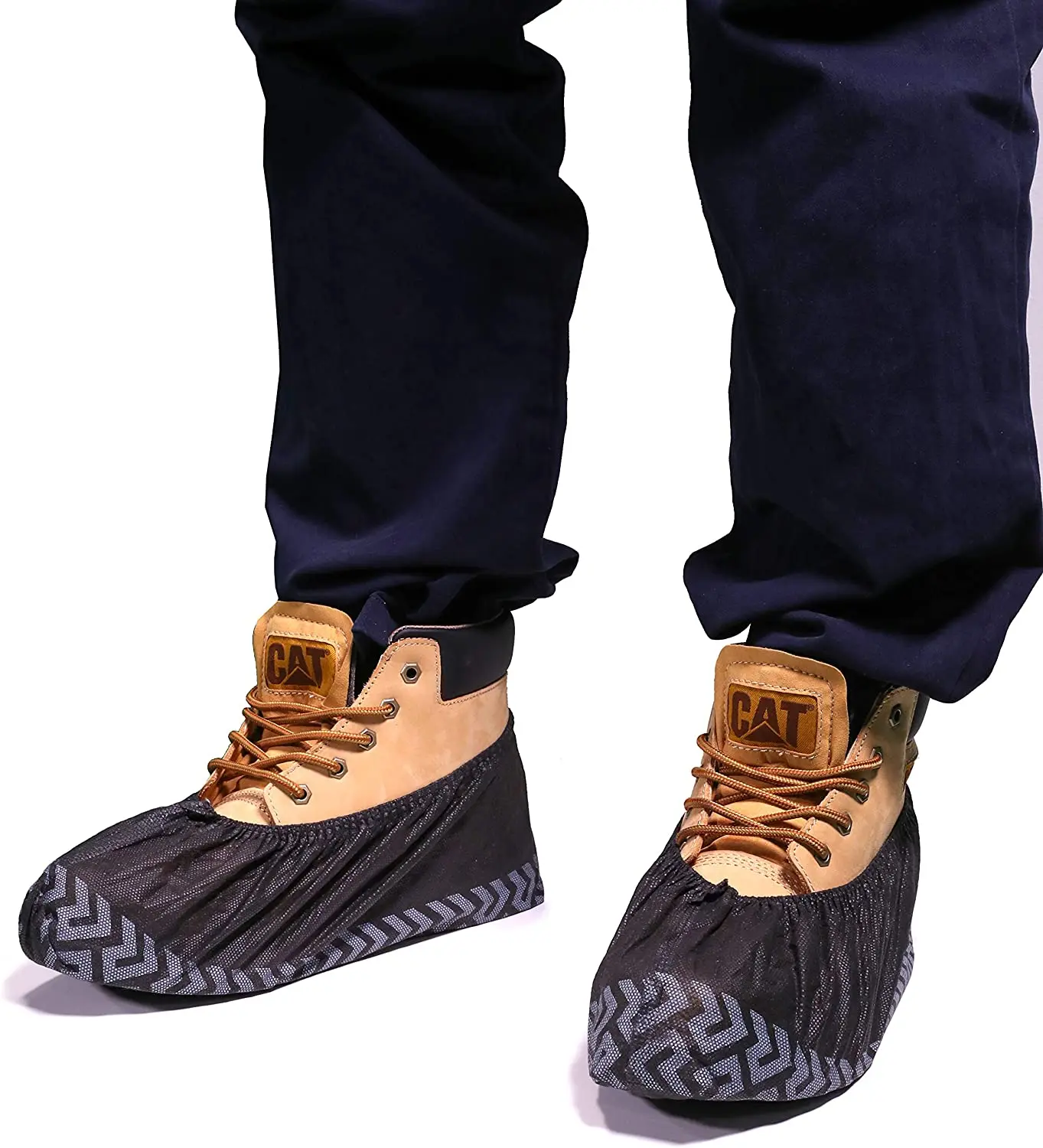 TOPMED Black Hot Sale Waterproof Slip-Resistant Disposable Overshoes Protective Wholesale Shoe Covers for Household