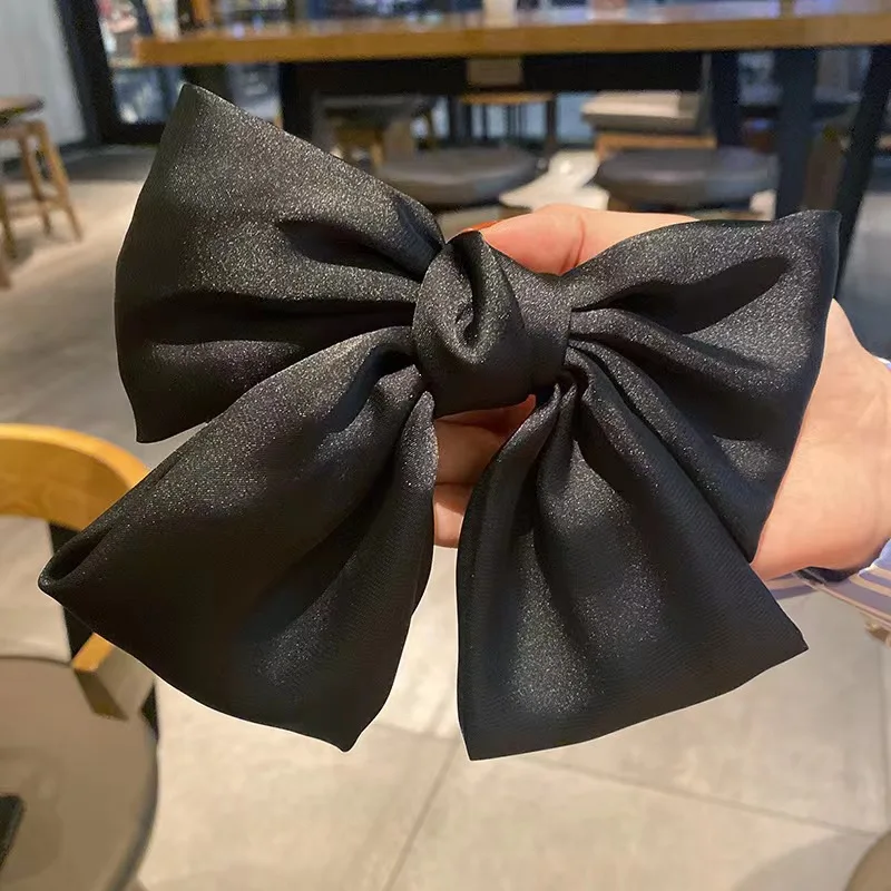 SongMay New Product Short Hair Bows For Girls Accessories Bow satin Clips Hair Accessories Big clips