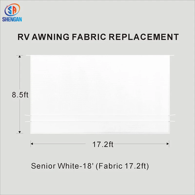 Retractable RV Awning Manual Caravan Motorhome Camper RV 100% Waterproof Trailers Awning