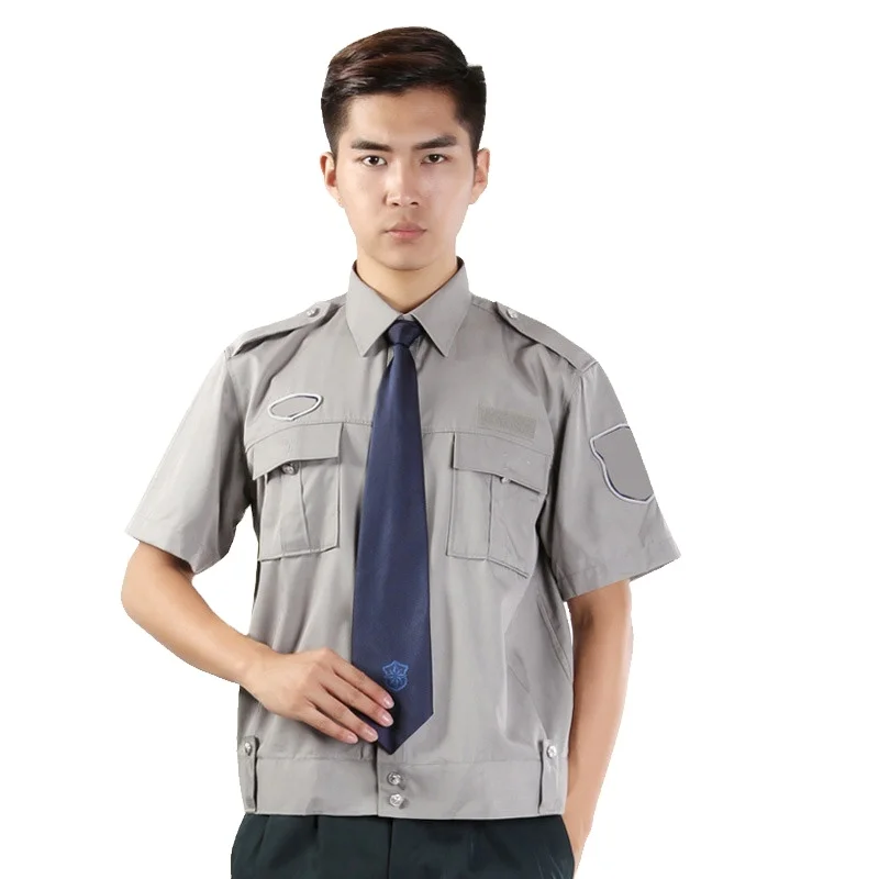 Cheap Price Tactical Airport Security Uniform Black Style Security Guard uniform Blue Security Top Uniforms