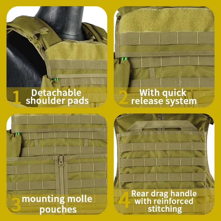 REVIXUN Lightweight Gear Equipment Combat Military Tactical Vest