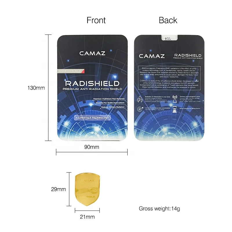 5g Anti Radiation Quantum Shield For Cell Phone EMF Protection for mobile phone
