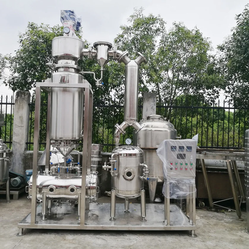 Price of high quality industrial wiped thin film industrial rotary  evaporator for oil