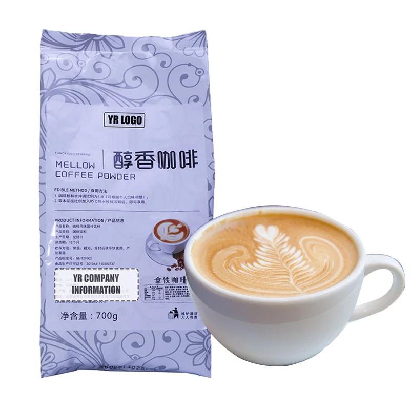 Instant Latte Coffee Powder in Bulk Flavoured Coffee 3 in 1 Sachets for Wholesale Packaging