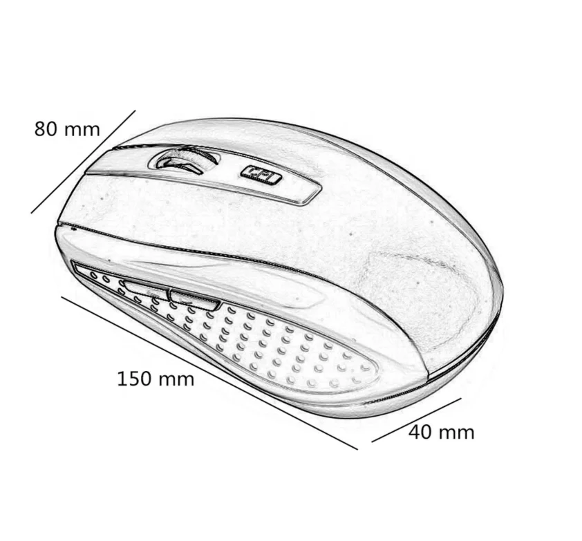 Promotion Gift Mini 2.4G Wireless Mouse 6D 1000DPI PC Wireless Mouse Receiver with USB Interface