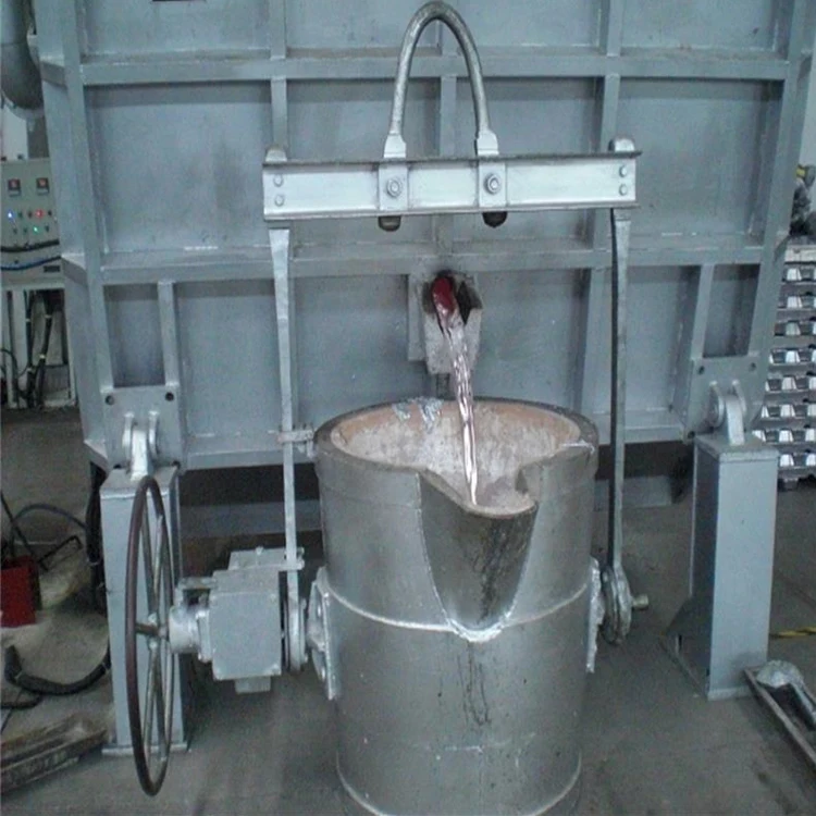 forklift and crane lift cast ladle liquid aluminum casting ladle