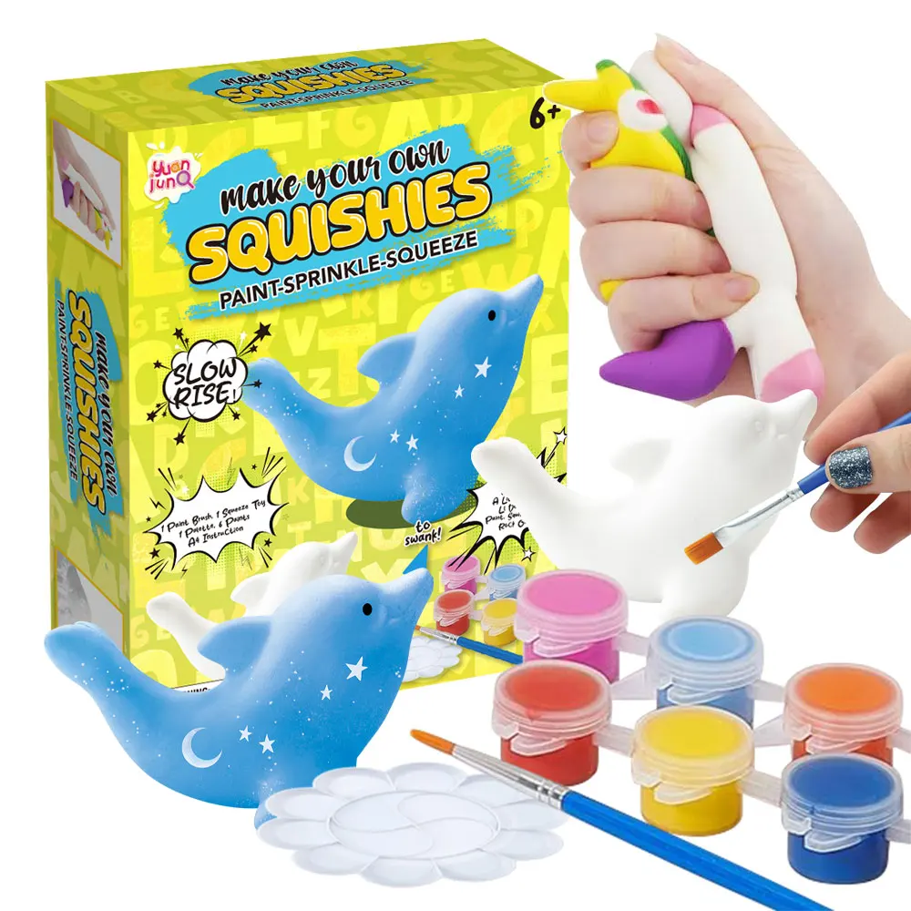 DIY Party Craft Capybara Kit Painting Combo Squishy Toys For Stress Relief Craft Kids School Birthday Activity Gift