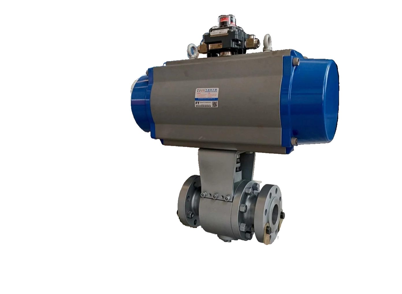 Electro-hydraulic linkage propane dehydrogenation temperature variable metal hard sealing wear-resistant shut-off ball valve