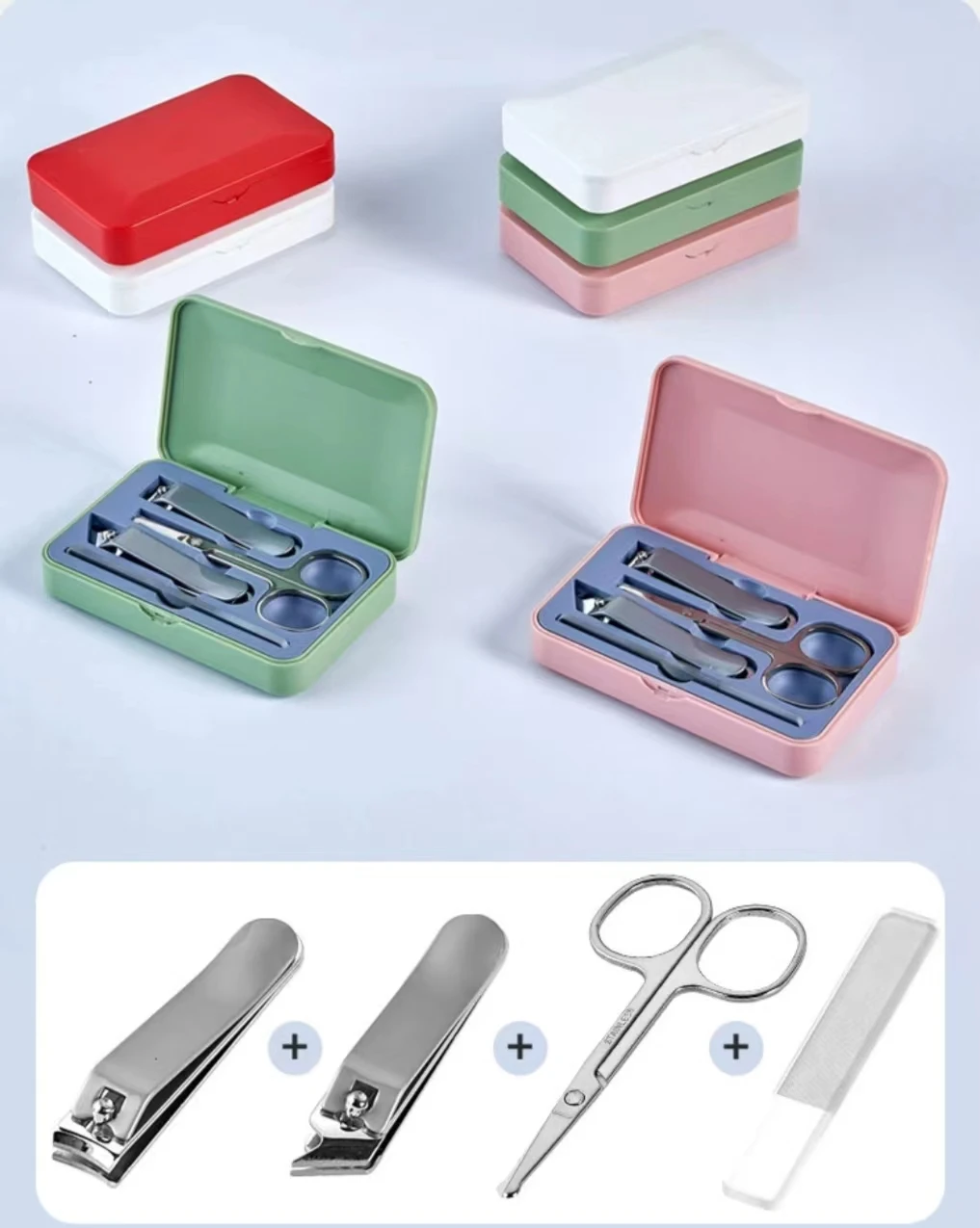High Quality Professional Manicure & Pedicure Set New Trend Nail Clippers with Magnetic Box High Quality Nail Cutters