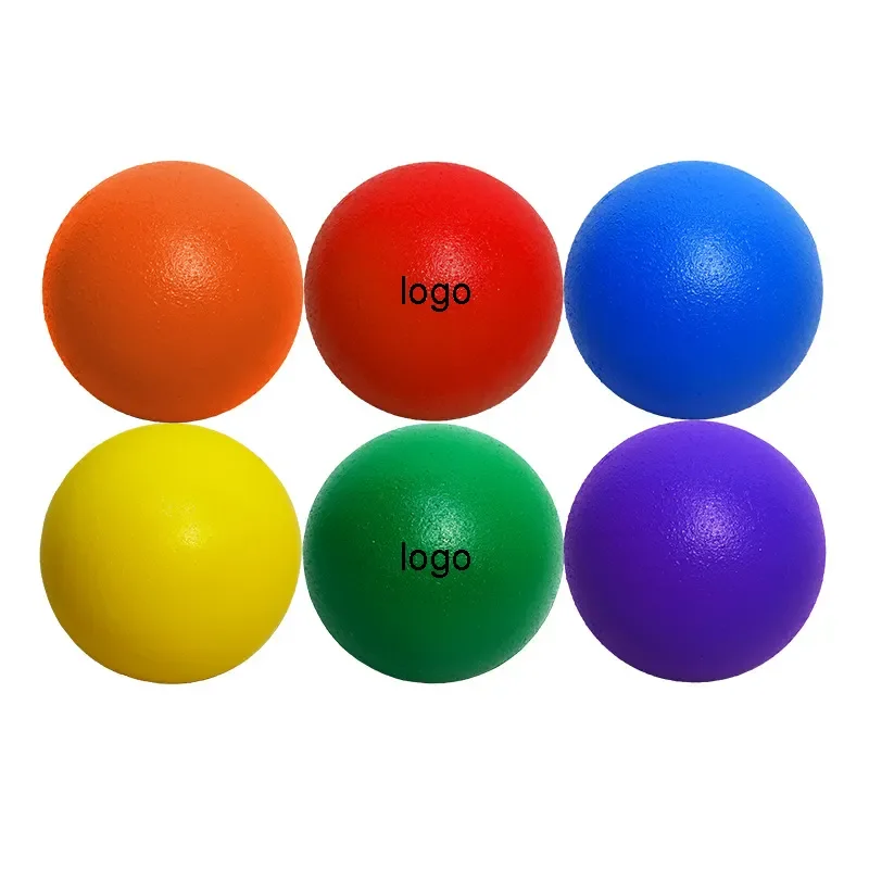 Indoor Low Noise Silent Basketball Toss Stress Elastic Ball Kids Soft Pu Foam Pat Balls Silent Kids Toys Ball