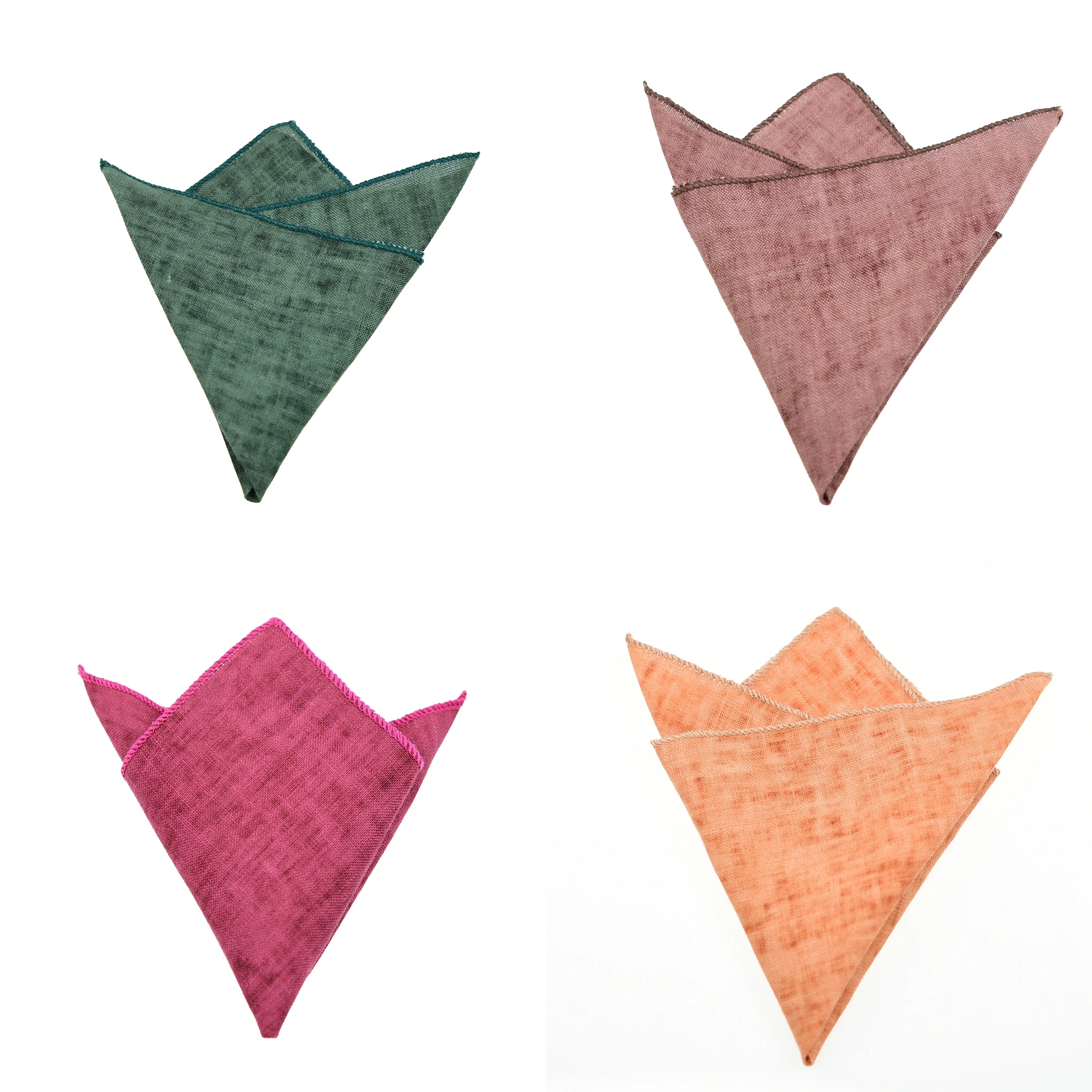 Cuyino 100% лен ручной работы предварительно привязанный галстук-бабочка и носовой платок для мужчин