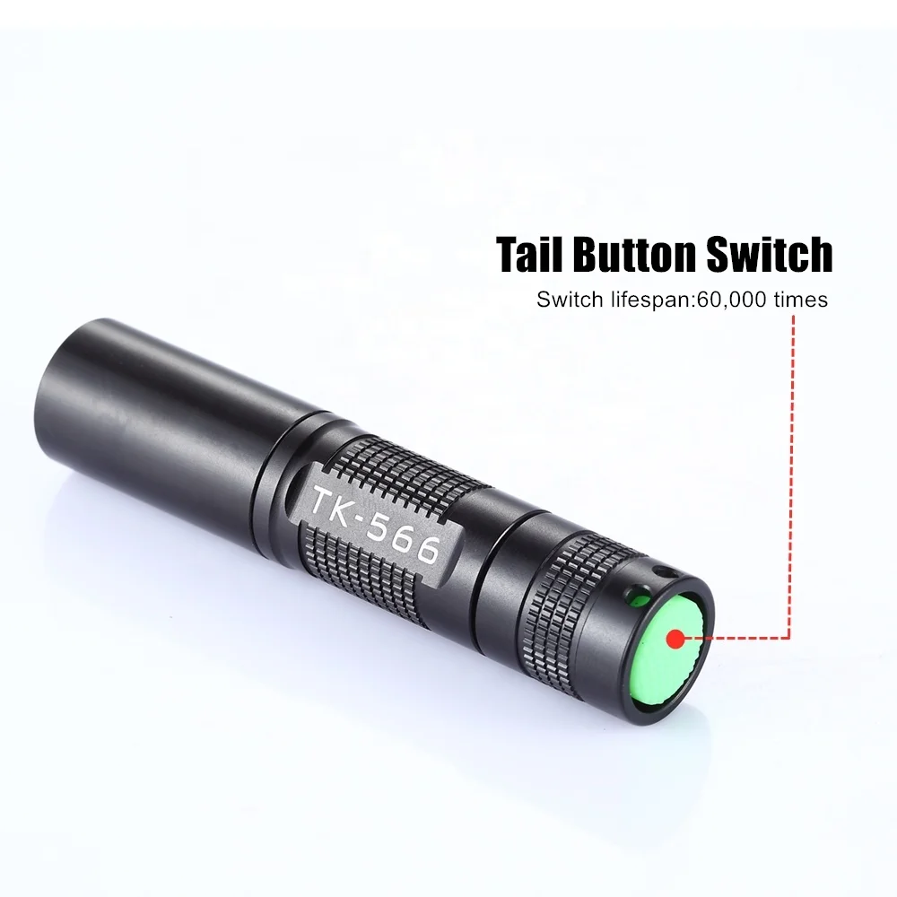  Черные OEM фонарики Tank007 TK566 365 нм портативные светодиодные