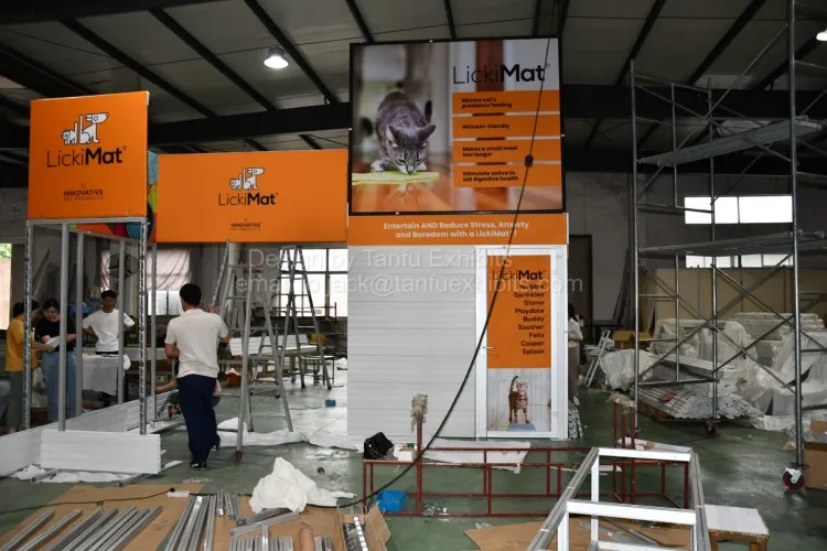 6x6m Trade Show Exhibition Booth Equipment with Slatwall