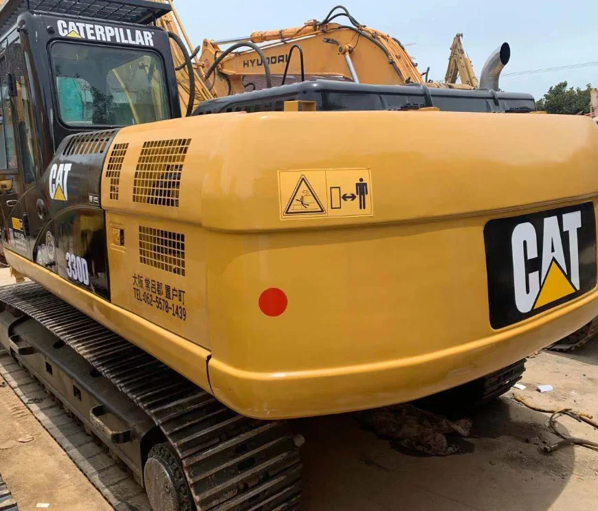 Used 30 ton 35 ton big excavator machinery  CAT330D CAT330C CAT330B heavy duty digging excavator in Shanghai