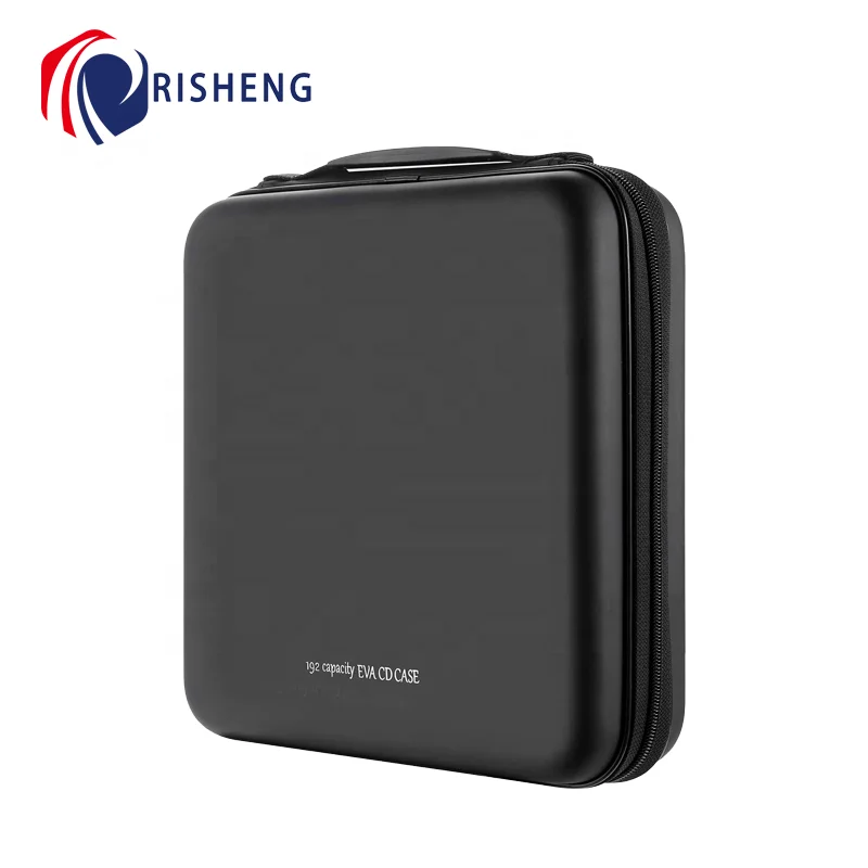 192 Large Capacity EVA Protective DVD Case Portable Zipper CD Case Holder Disc Storage Organizer For Car  Home Office Travel