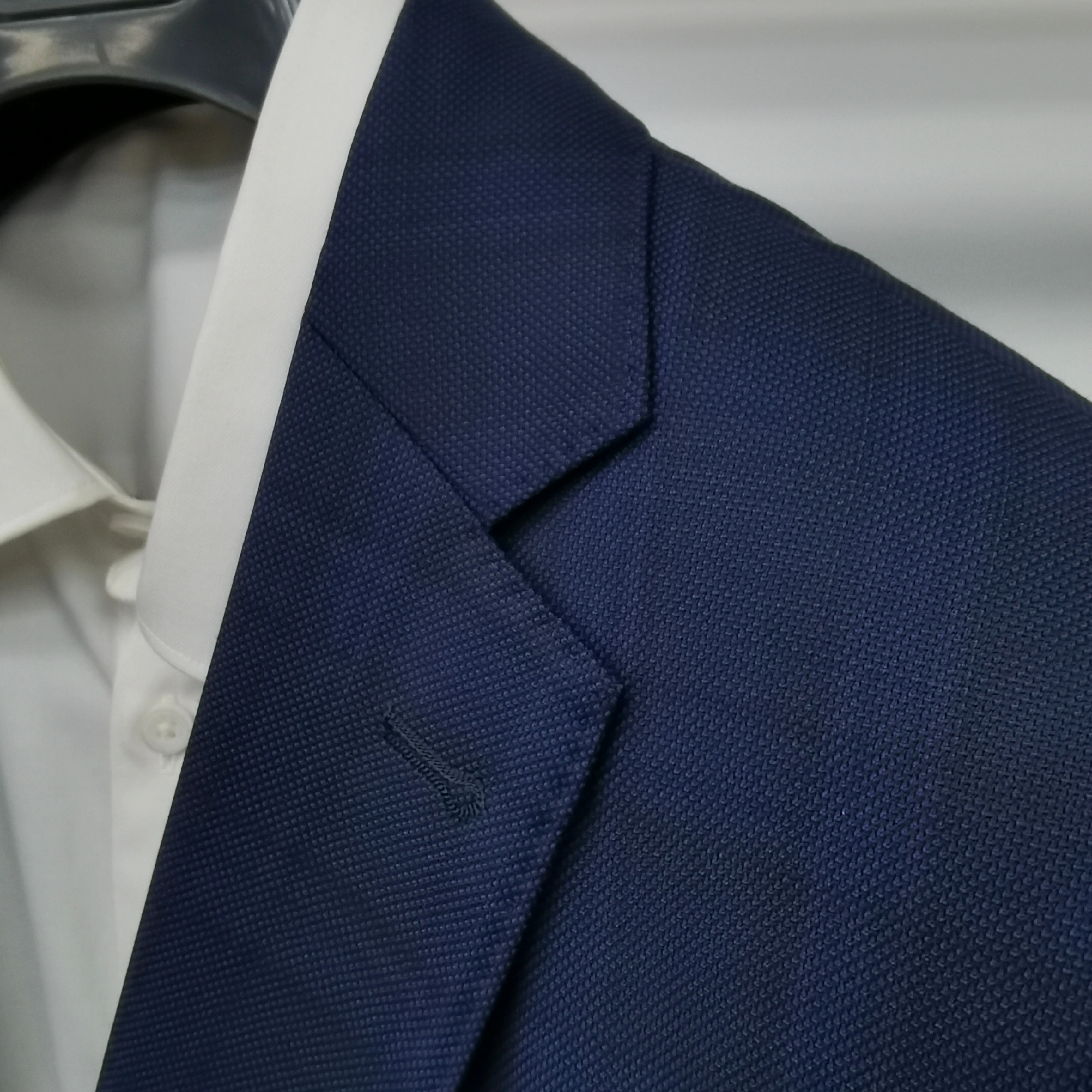 Classic Bespoke Double Breasted Mens Suit Tailor Suit Faux 70% Australian wool 2 Piece Set Blazer Suit For Men