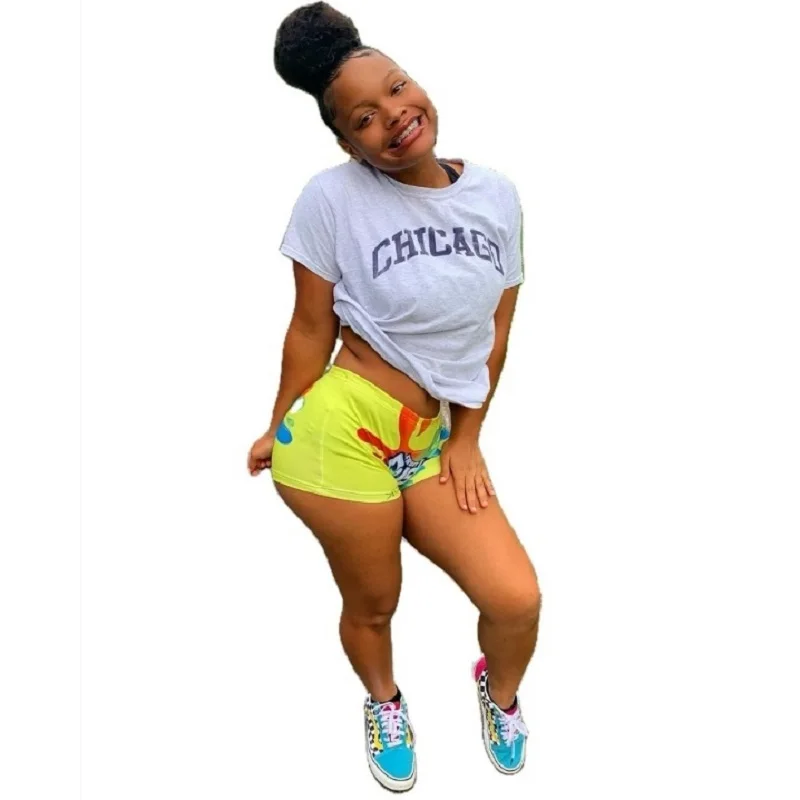 Шорты snicker с неоновыми коралловыми закусками, джинсовые шорты для закусок, шорты с принтом из закусок и корма для меня