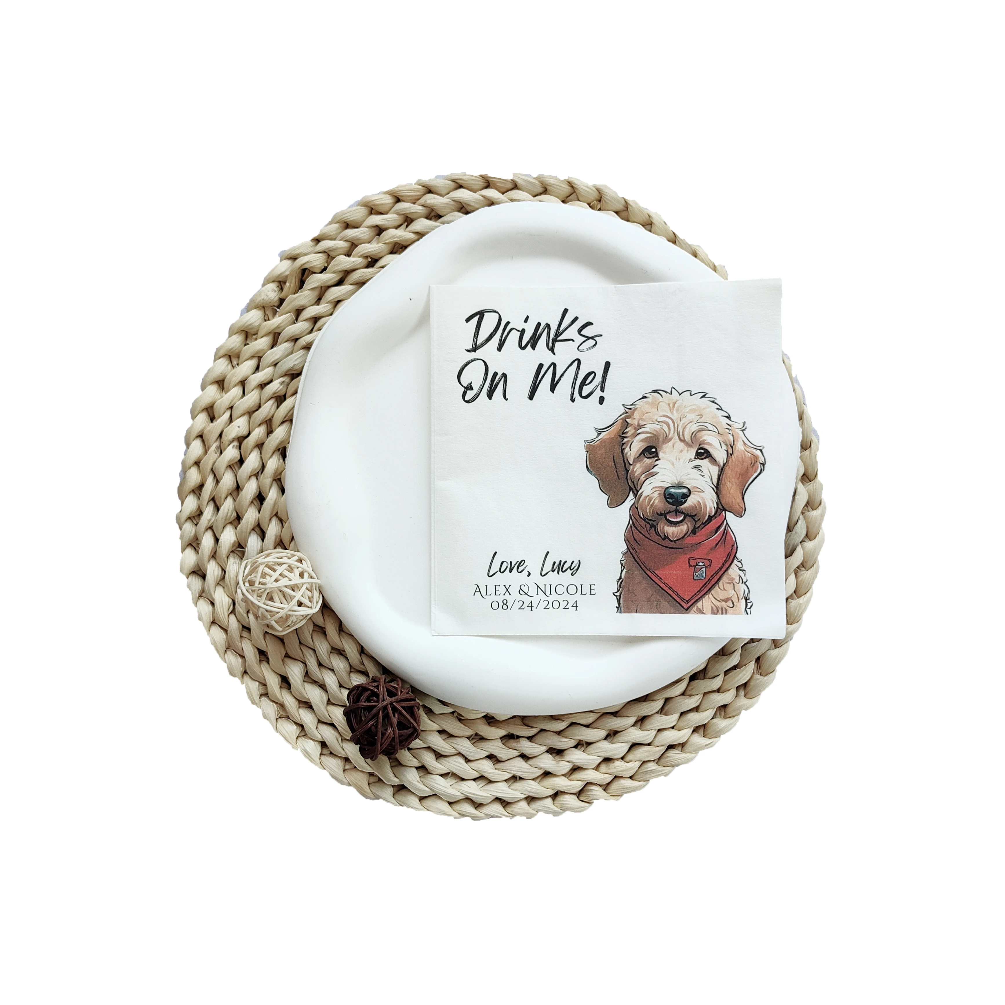 Factory manufacturers custom  restaurant party napkins custom printed white tissue paper napkins with your logo