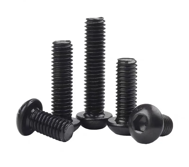 M5/M6/M8/M10/M12 /M16 черные винты с кнопочной головкой