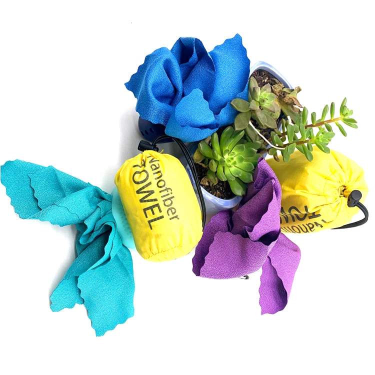 Sports Microfiber Ultra Absorbent, Compact and Fast Drying Towel with Bag