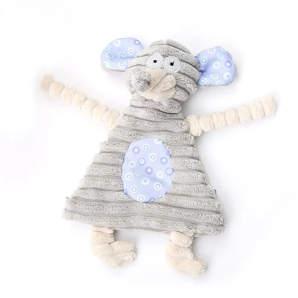 Wholesale New Design Cute Dog Plush Toys Durable Dog Chew Toys Cleaning Teeth Toys