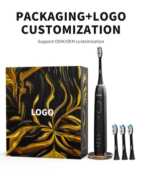 PRESSURE SENSOR 48000 strokes travel for adults rechargeable 15 modes smart sonic electric toothbrush