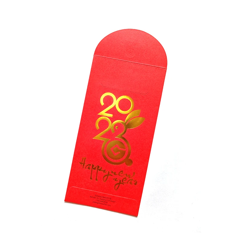 Zuoluo new design high quality fancy paper red pocket envelope